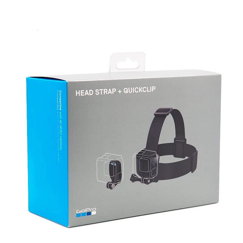 Gopro головной ремень+ QuickClip ACHOM-001(официальное крепление) Оригинальные Gopro официальные аксессуары