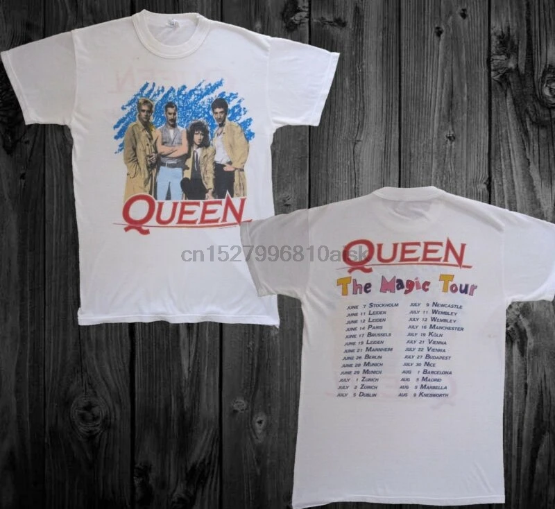Винтажная королева вид волшебства 1986 Тур концертный Wembley Knebworth английская