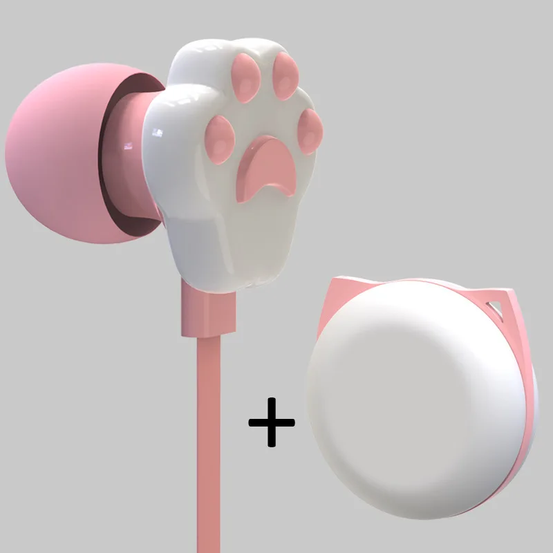 Наушники-вкладыши CHYI Cat Paw стерео Hi-Fi цветные дешевые спортивные 3 5 мм для Ipod Iphone |