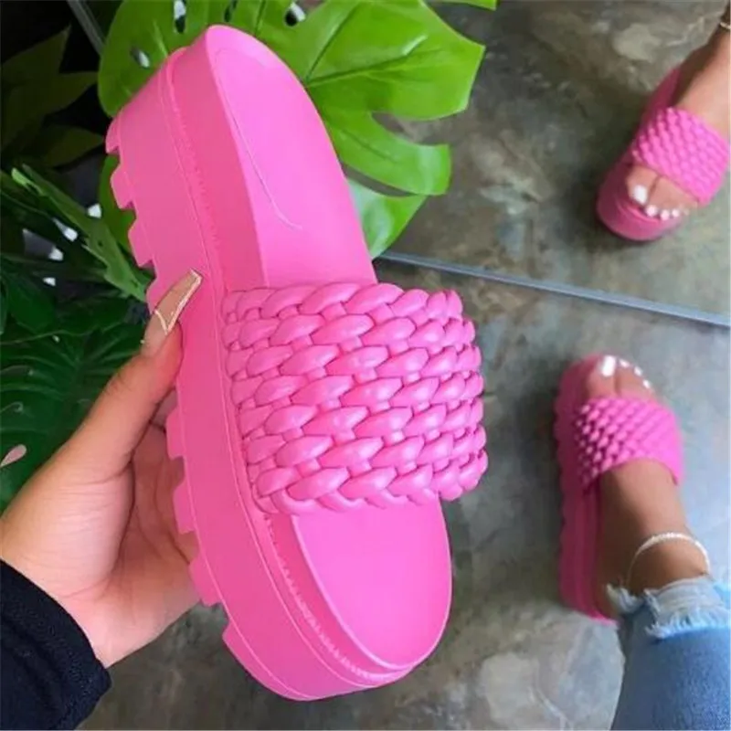 

2021 Summer Fashion Women Sandals Comfortable and Lightweight Open Toe Woven Sandals Flat Outdoor Beach Women Sandals Plus Size