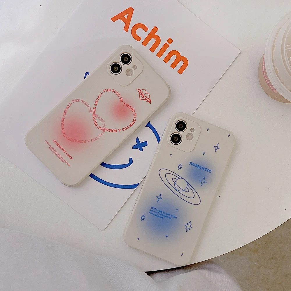new eternal love couple phone case for iphone 13 pro max cute square silicone cover conque shell for iphone 11 12 xr xs 7 8 plus free global shipping