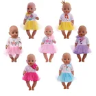 Кукольная одежда, 3 шт.компл., платок + жилет + штаны, для 18-дюймовой американской куклы, 43 см, для новорожденных, игрушки для девочек, подарки на день рождения