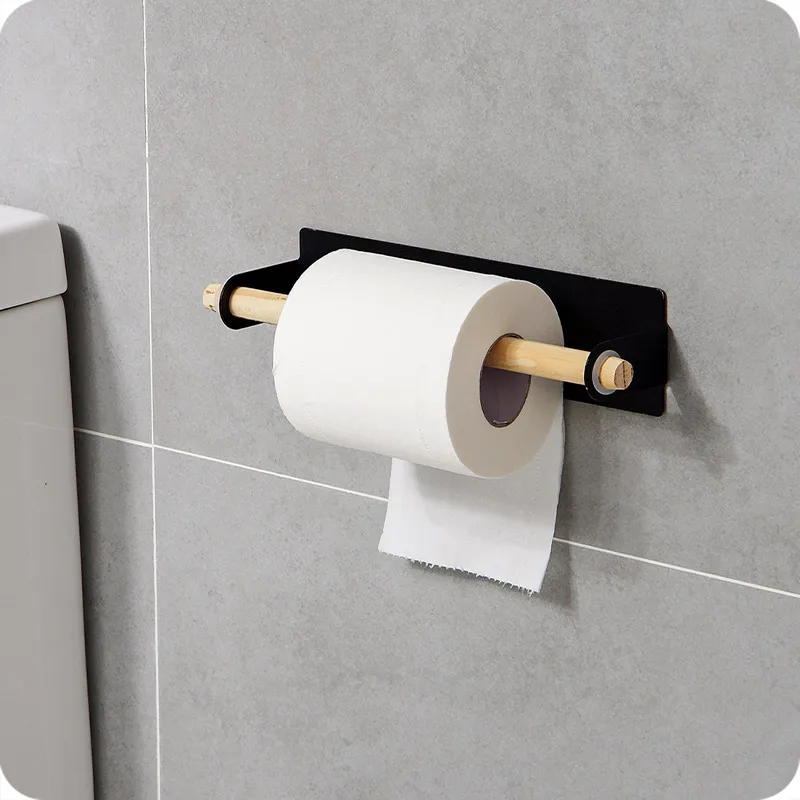 Крепкий вязкий настенный держатель Деревянная Полка для полотенец рулон бумаги
