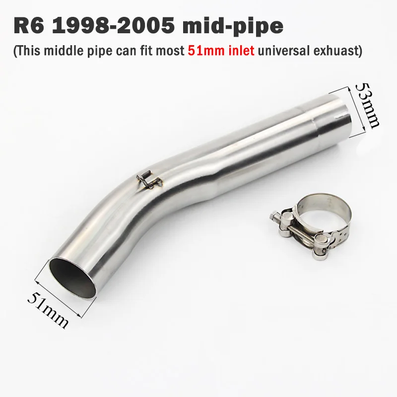 Трубы слипоны для выхлопных газов мотоцикла средний соединительный элемент