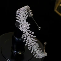 high quality bride hair band wedding hair accessories crystal crown ladies hair accessories headdress party accessories