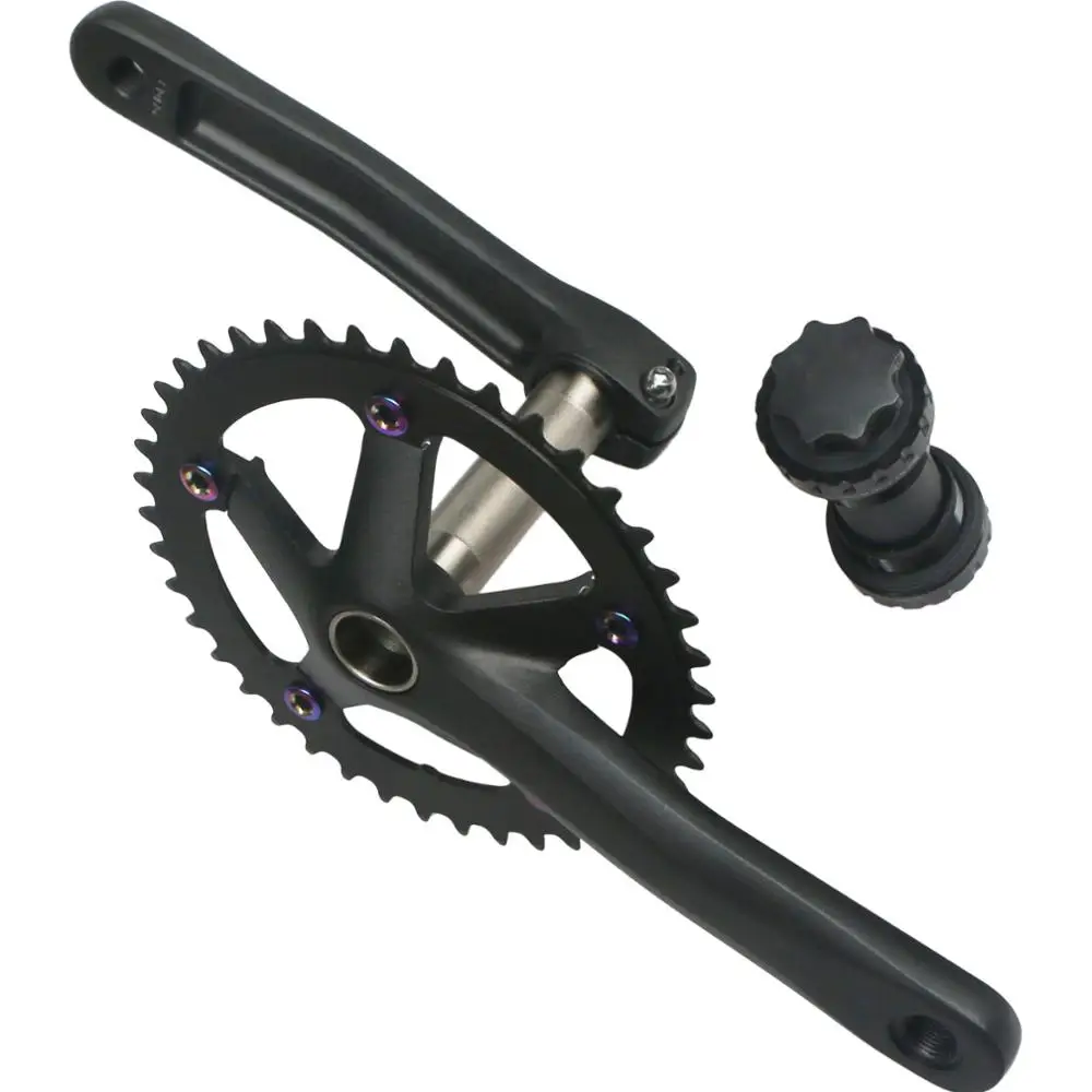 Велосипедный кривошипный комплект односкоростная Звездочка 42T 130 BCD шоссейный