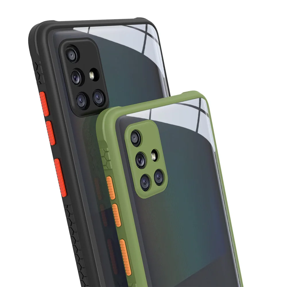 Силиконовый чехол для телефона ПК мягкий прозрачный Samsung Galaxy A51 A71 A70 A50 A21 A31 A50S A30S