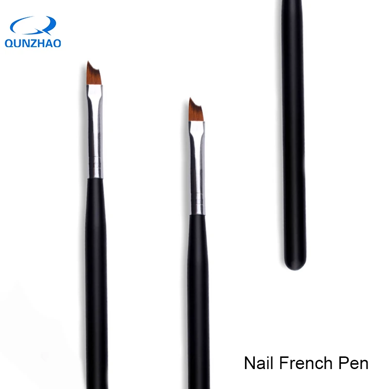 1 шт. Кисть для ногтей с французским наконечником акриловая кисть в форме