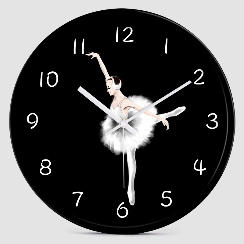 Модные настенные часы для девочек круглые школьные с одним лицом современный