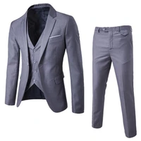 1 set blazer pants homme popular clothing luxury party wedding stage mens suit single breasted male jacket zipper fly trousers