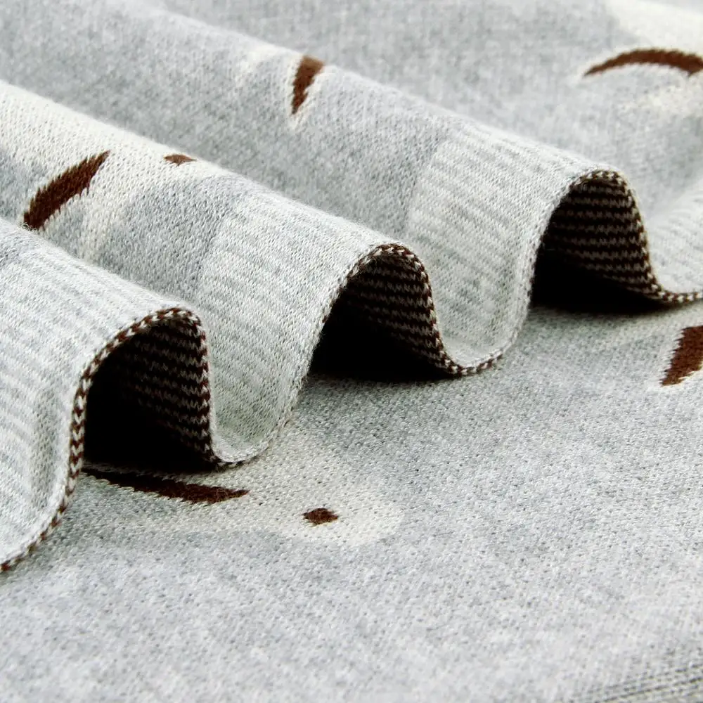 Детские одеяла вязаные пеленальные для новорожденных мультипликационный кролик