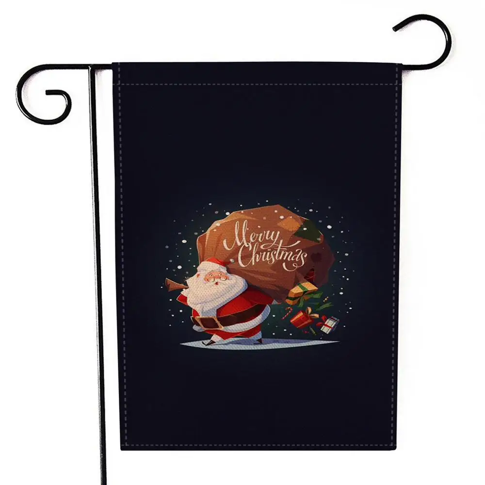

Merry christmas garden flags Xmas Tree Burlap Yard Winter Flag Double Sided Printed With Truck Thanksgiving flags