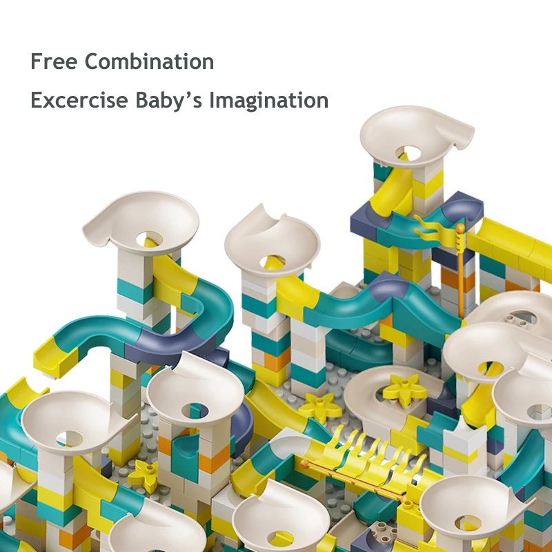 Большой размер мраморный гоночный лабиринт с шариками трасса строительные блоки