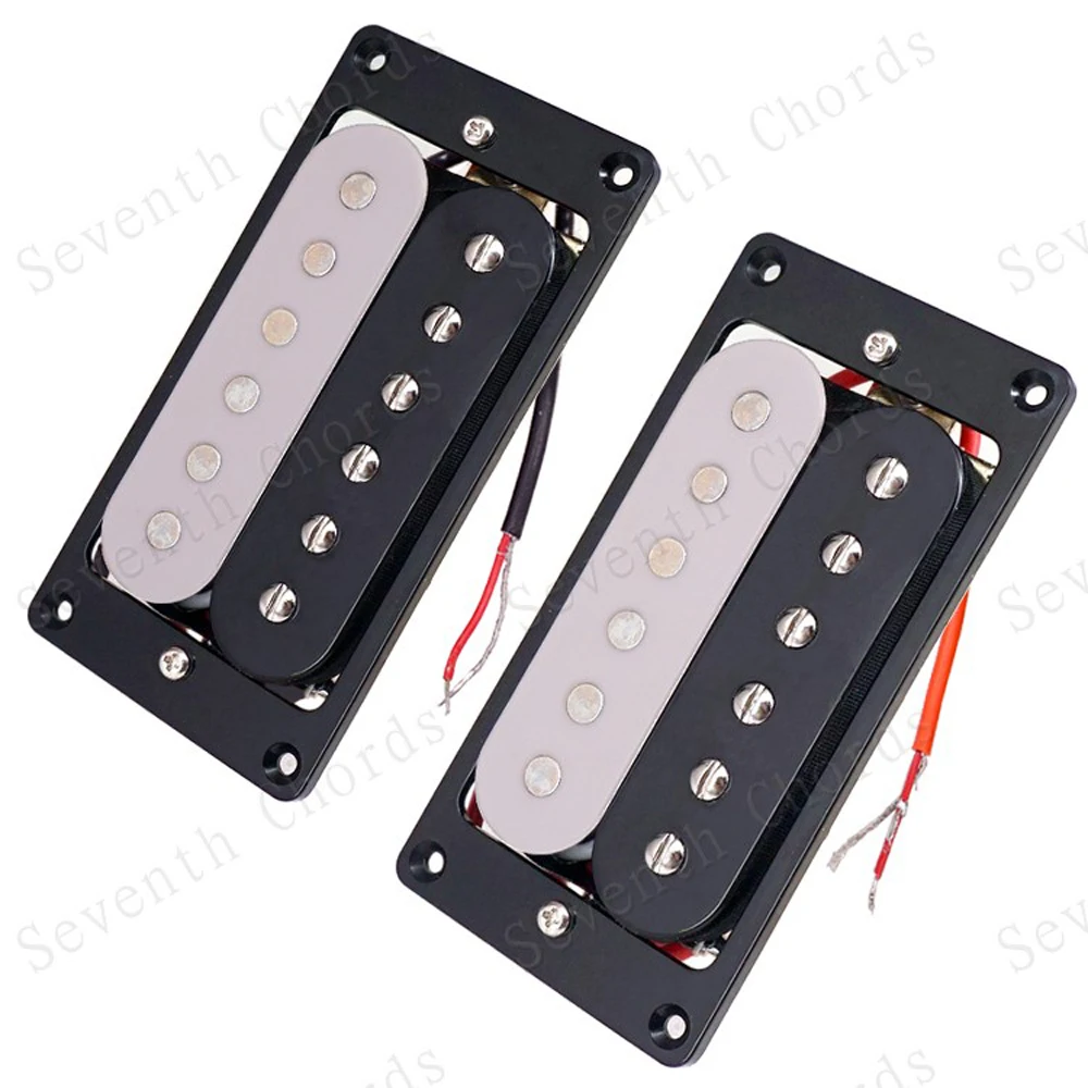 Набор 2 шт. белого и черного цвета с двойной катушкой звукосниматели хамбакер