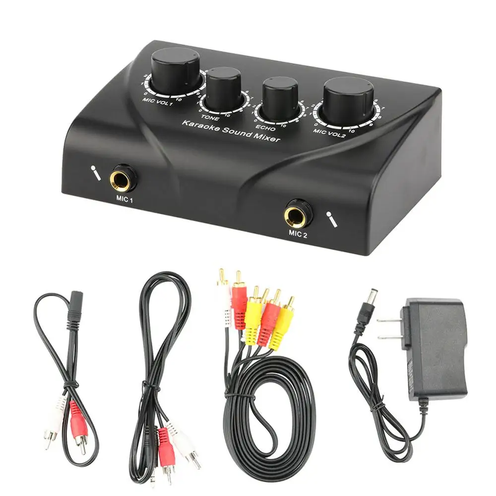 Профессиональный звуковой Миксер для караоке Портативная аудиосистема мини