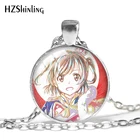 2021 Новое ожерелье с подвеской в виде звездного света Hikari Maya аниме Подвески Круглые Стеклянные фото ожерелья 25 мм Ювелирные изделия Подарки веер