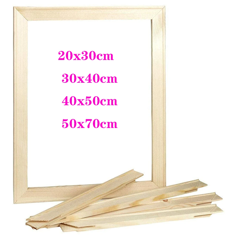 60x40CM Wood Frames For Diamond Oil Painting Picture Wall Nature Wood  Canvas Factory Price  Art Decor Diy Mural  Decorative