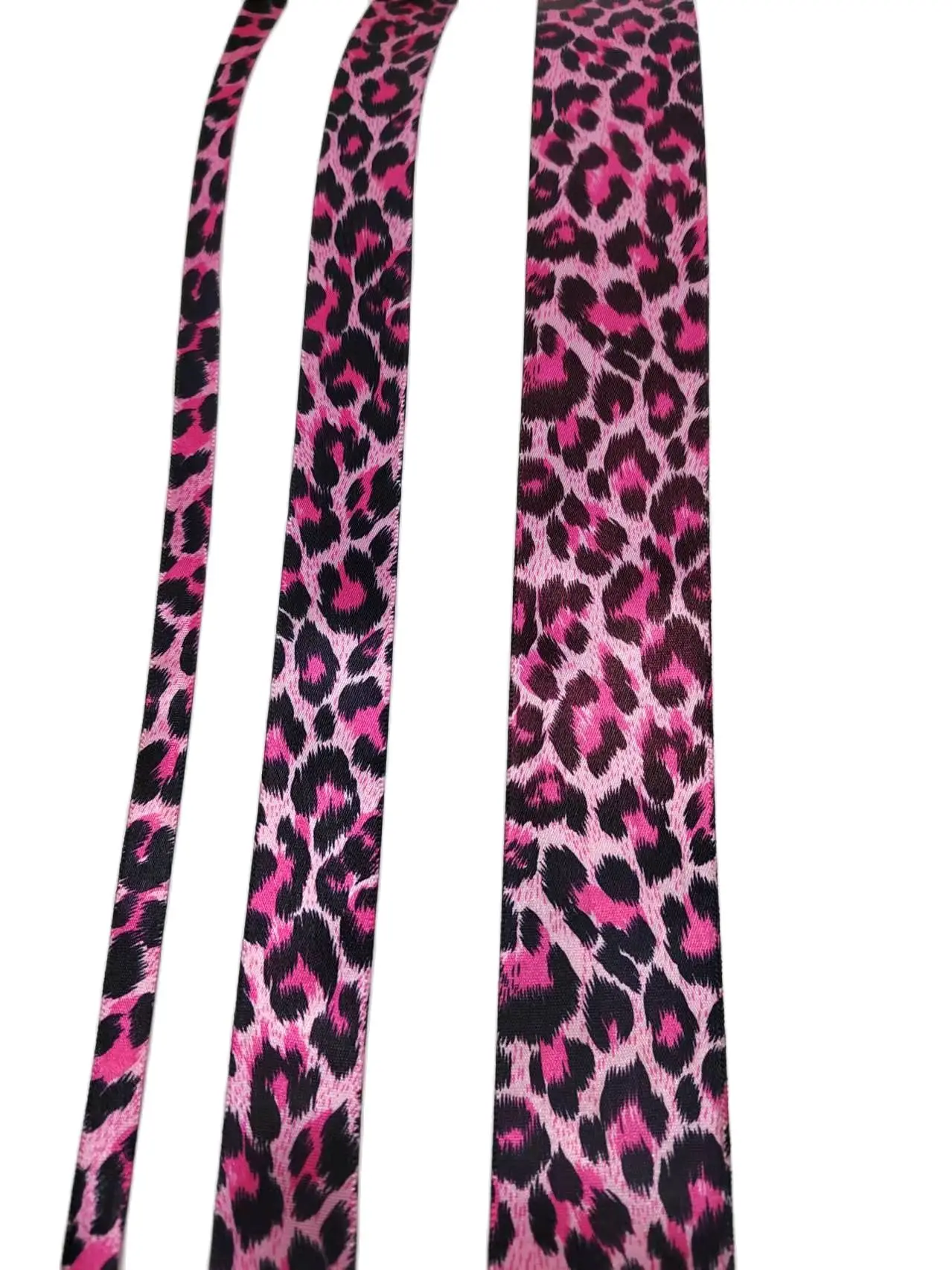 

5Yards 25mm Pink Leopard Print Printed Polyester Ribbons Transfer Printed Grosgrain Clothing DIY Handmade Materials