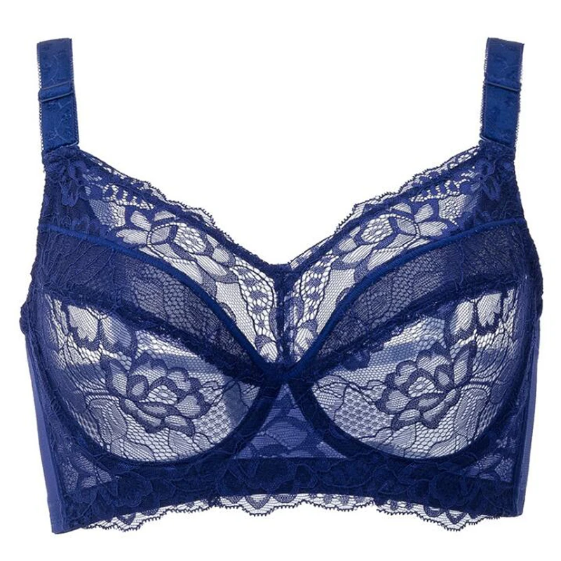 Бесплатная доставка удобный женский кружевной бюстгальтер на косточках с полным