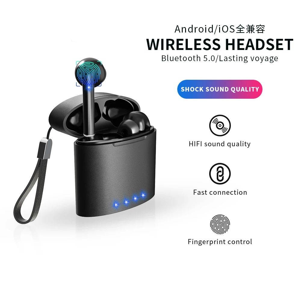 Беспроводные Bluetooth наушники TANOLD TWS 5 0 Стерео шумоподавление модный дизайн отмена