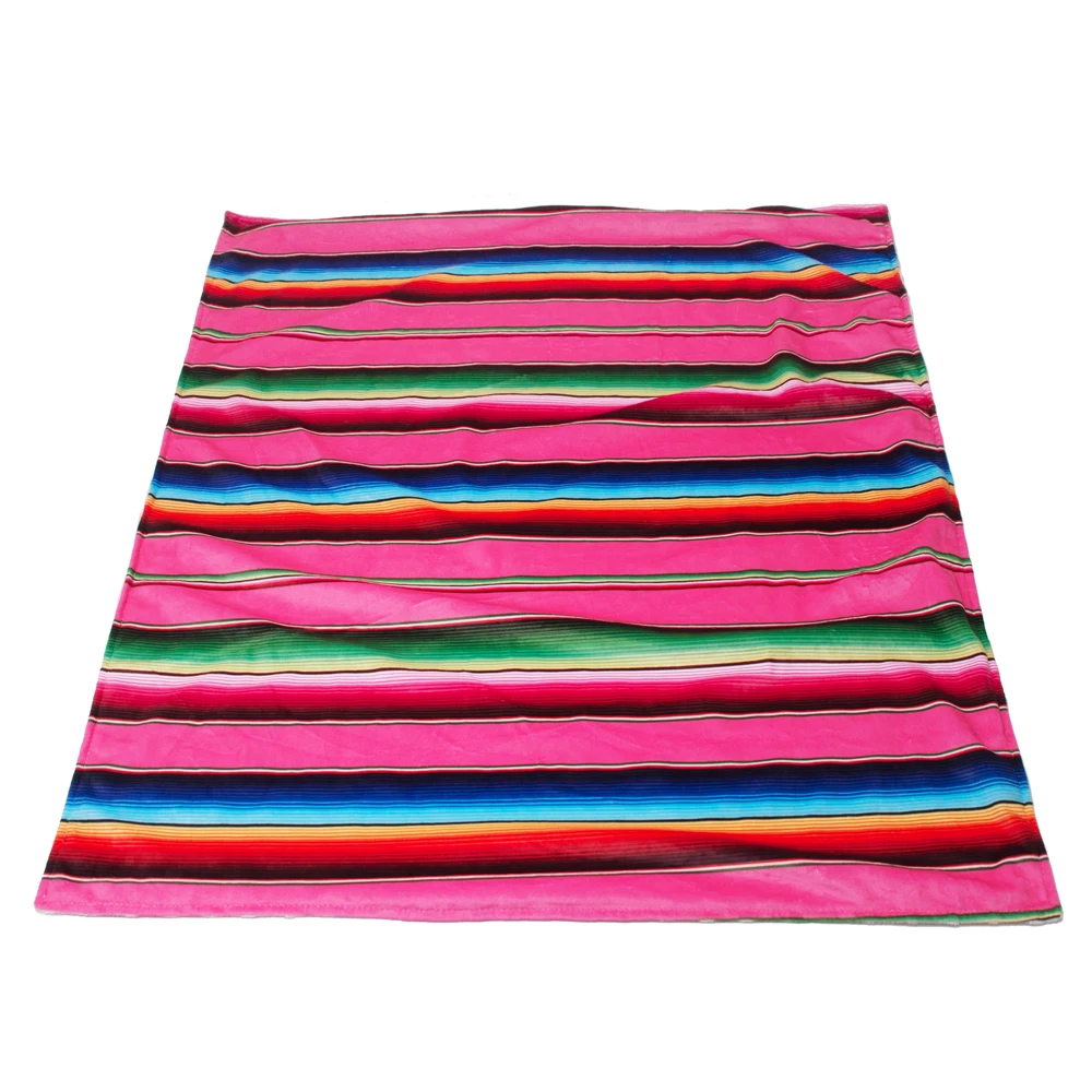 RTS 1 шт образец Минки Serape узоры детское одеяло Blanks футболки для девочек байковые