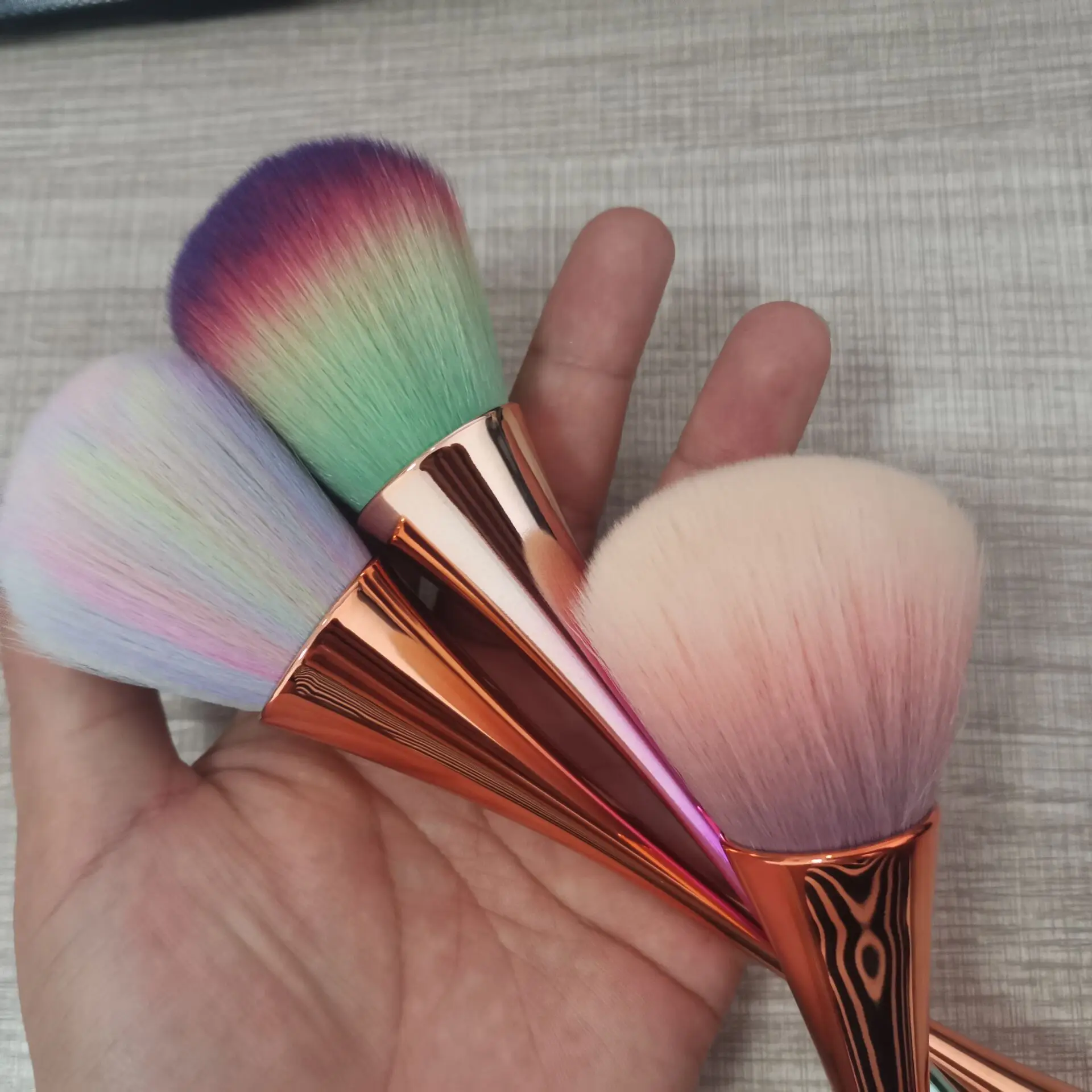 1pc-цветная мягкая кисть для дизайна ногтей профессиональная щетка маникюра пудра