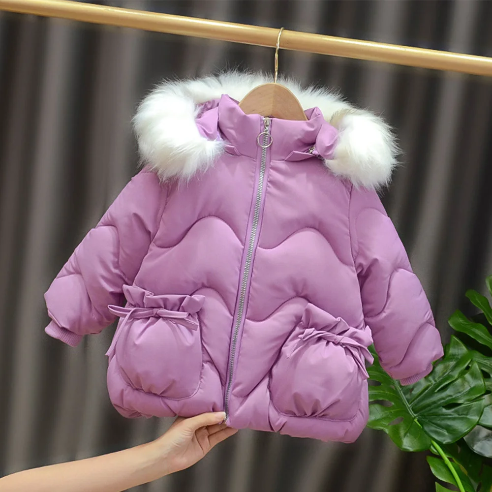 

Toddler Girl Clothes Winter 2022 Kids Parkas Solid Color Hooded Heavyweight Children Outwear Jackets And Coats For Christmas