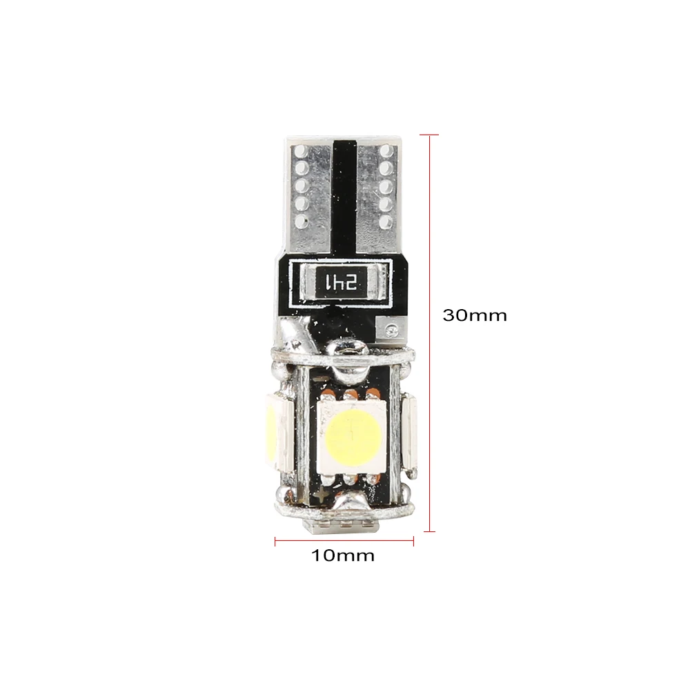 

10PCS Canbus W5W T10 5050 5SMD New super bright LED Parking light Car Turn Bulbs interior Reading Dome lamps Easy install