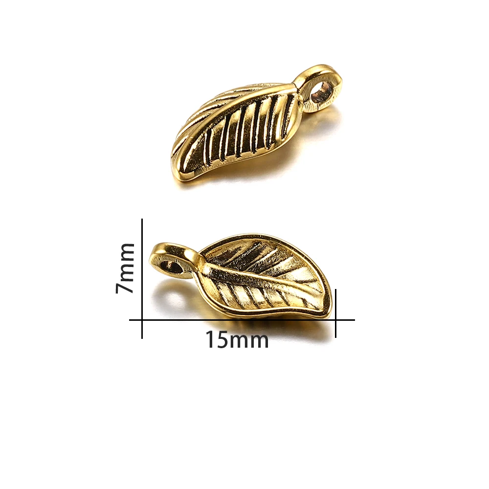 Металлические подвески в форме листа для самостоятельного изготовления