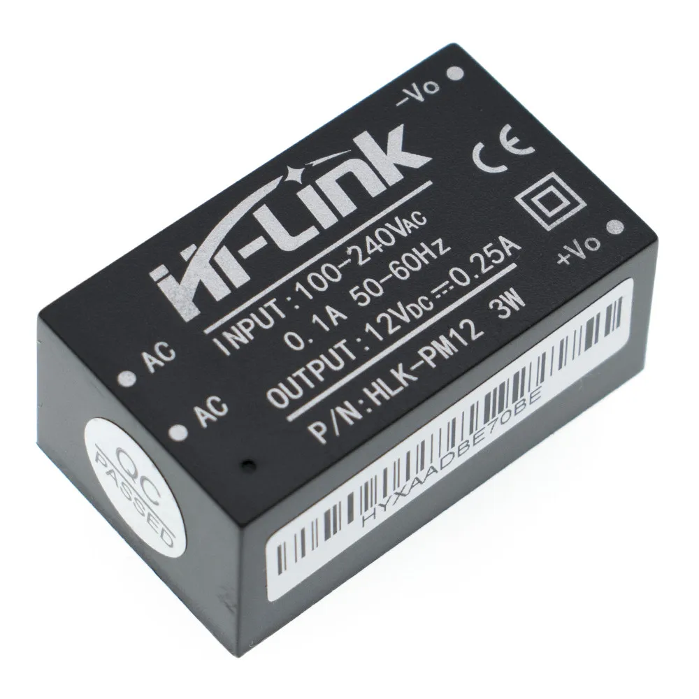 10 шт./лот HLK-PM01 HLK-PM03 HLK-PM12 AC-DC 220V 5V мини модуля питания, интеллигентая(ый) бытовой выключатель питания модуль - Цвет: HLK-PM12 (12V)