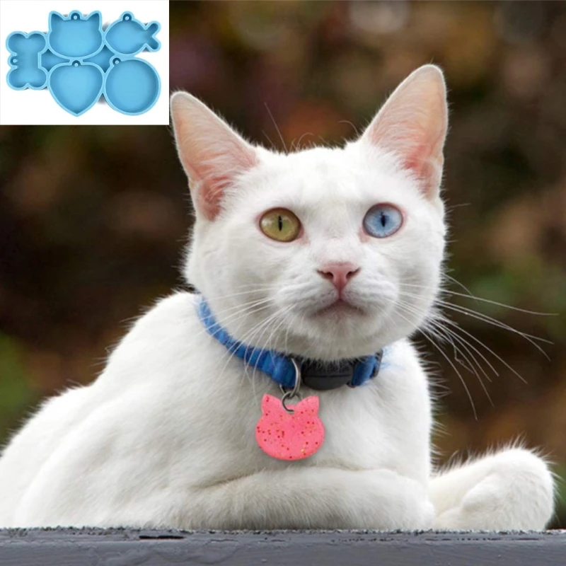 1 шт. брелок эпоксидная смола форма для домашних животных собак Тег силиконовая