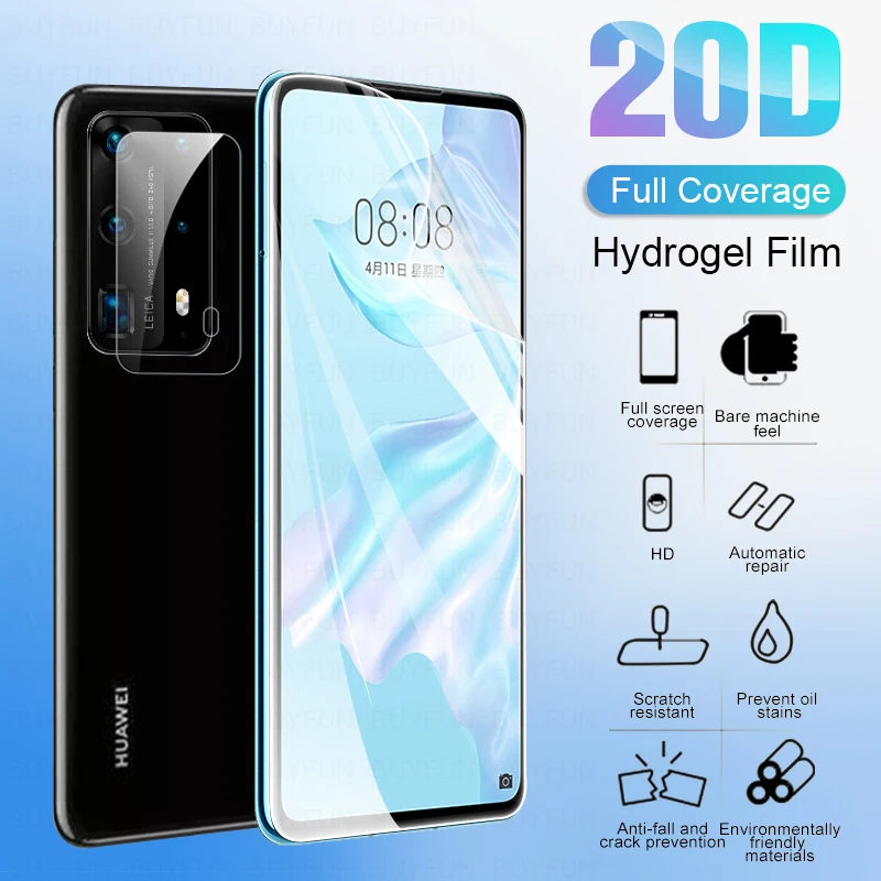 2-в-1 Защита экрана для Huawei P40 Lite E закаленное стекло huawei P40lite e p40 litee P 40 lite huawy