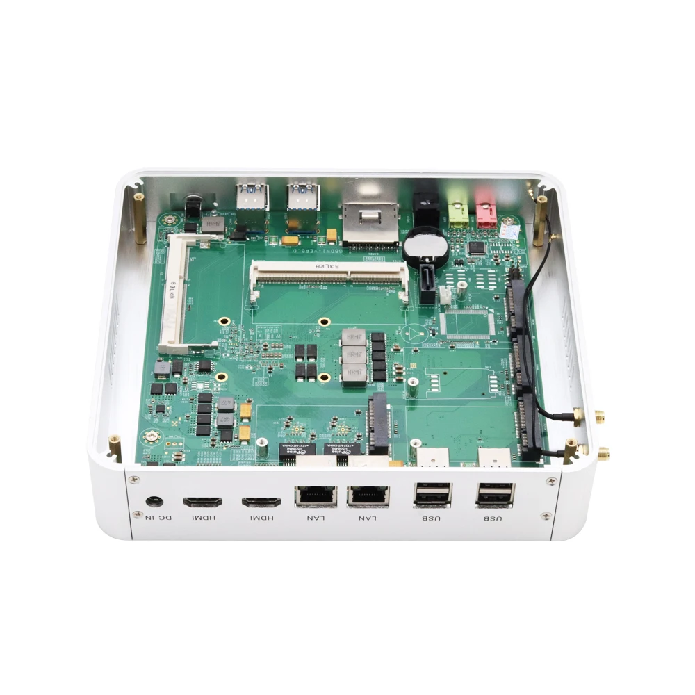 Eglobal настольный мини-компьютер Intel Core i5/i7 Nettop Barebone двойной Lan Двойной HDMI 8 * USB