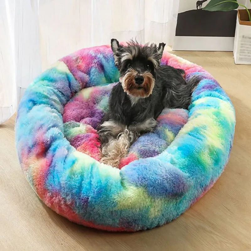 Кровать для домашних животных диван кошек и маленьких собак роскошный пушистый