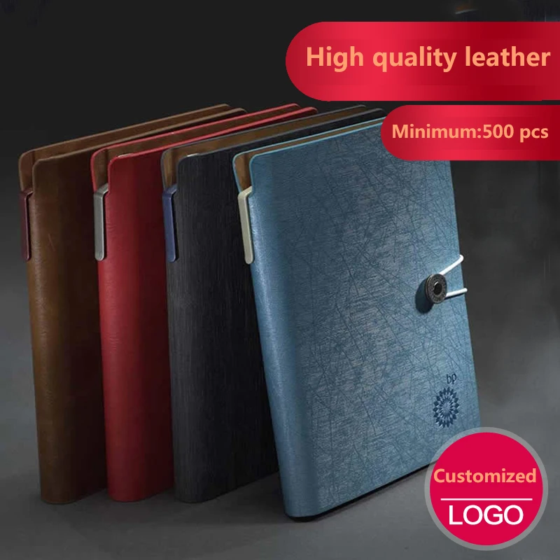 

Custom Pu Leather A5 Personalized Hardcover Notebook Custom Notepad Printing STOCK MINIMUM:10PCS