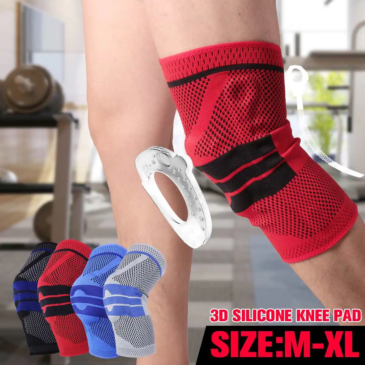 

1 шт. эластичные сапоги до колена спортивные Поддержка наколенники дышащая 3D комплектации для снятия боли в суставах протектор гетры Поддер...