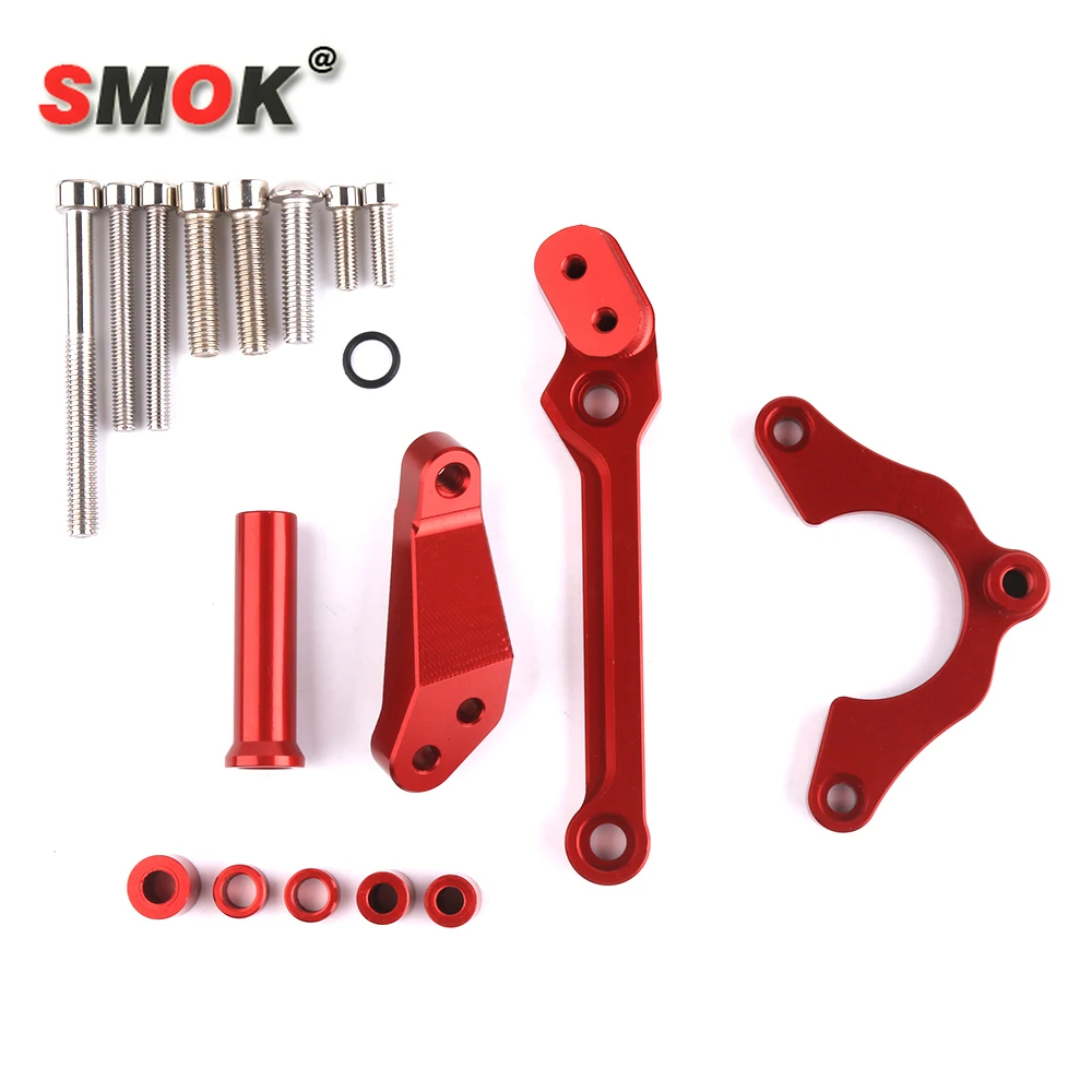 

SMOK For Kawasaki Z900 2017 2018 Motorcycle Accessories CNC Aluminum Adjustable Steering Damper Stabilizer Bracket Mounting Kit