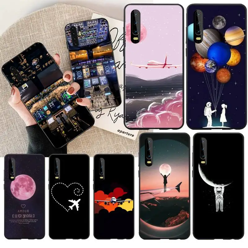 Чехол для телефона PENGHUWAN Stormfront ahead travel pilot plane черный чехол Huawei P30 P20 Mate 20 Pro Lite Smart Y9