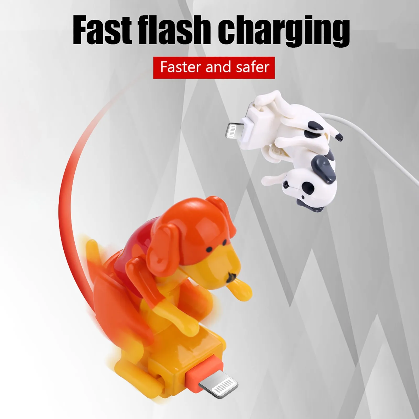 

Usb-кабель для быстрой зарядки Iphone, с забавной собакой