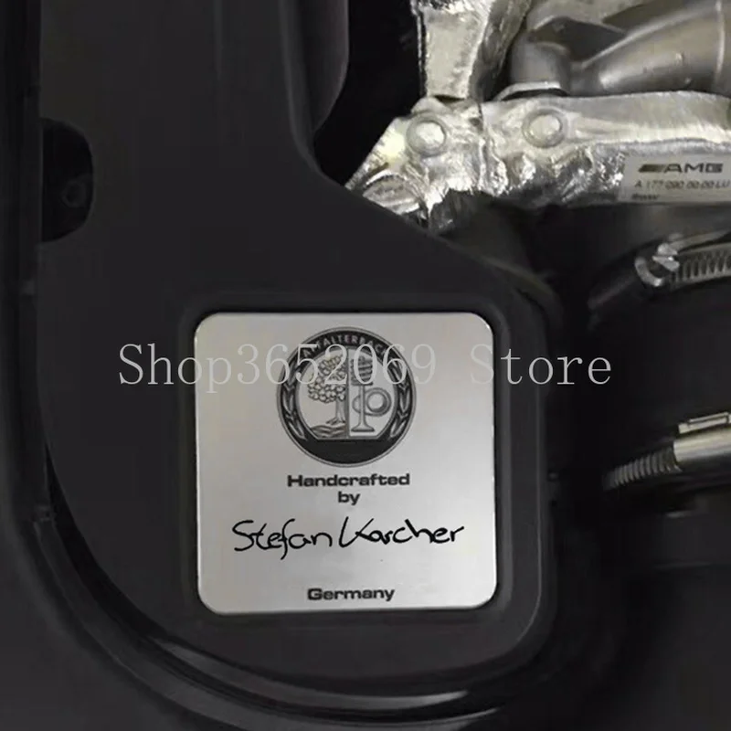 Квадратные алюминиевые маркировочные эмблемы наклейки значки двигателя для