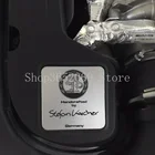 Квадратные алюминиевые маркировочные эмблемы, наклейки, значки двигателя для Mercedes AMG, яблоко, инженер, дизайнерская подпись, Стефан Майкл