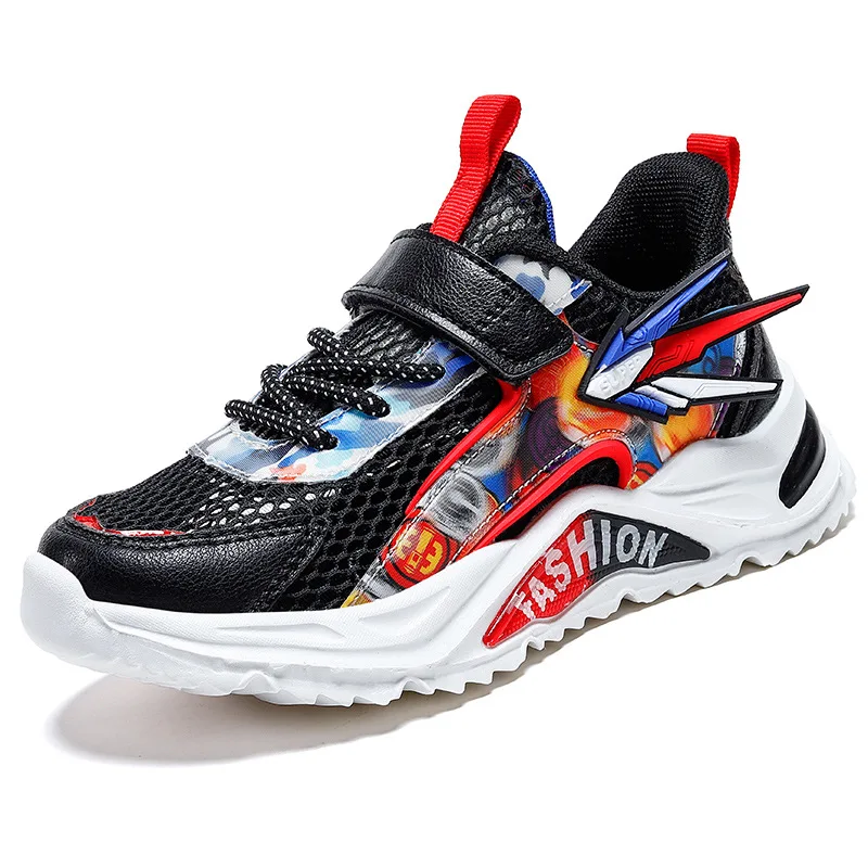 

Marvel super cool boy girl summer fashion breathable mesh shoes, big kids hollow mesh sneakers children's shoes