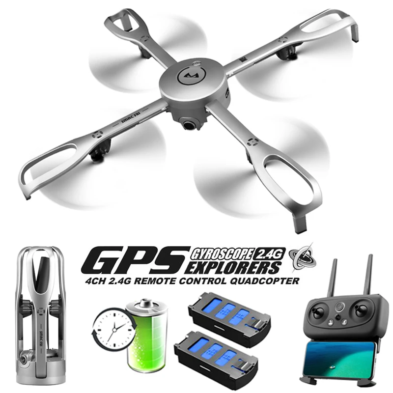 Вертолет Дроны с камерой HD позиционирование возврат складной фотоаппарат WiFi GPS Rc