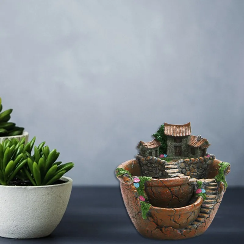 

Flowerpot Creative Sky Garden Meat Flowerpot Resin Flowerpot Tabletop Potted Flowerpot Home Decoration Flowerpot Decoration