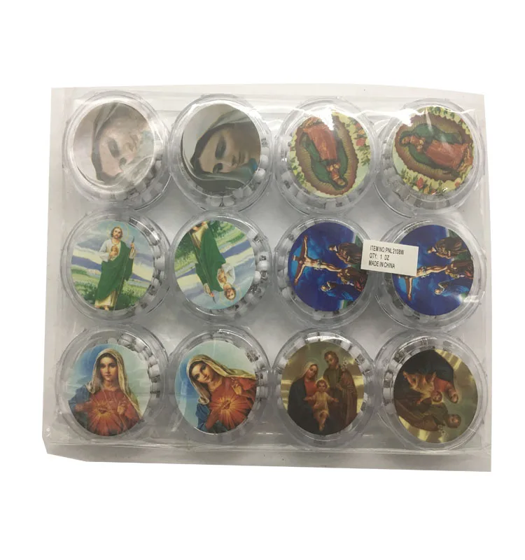 12 разных цветов деревянные Молитвенные Четки инри кулон в форме Креста с Иисусом