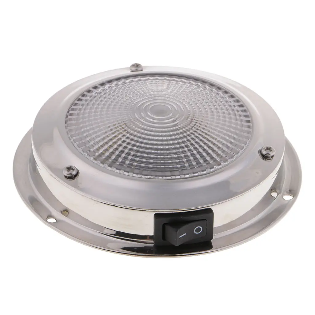

12V Interior Dome Light Lamp with Rocker Swith for Car Truck Boat RV