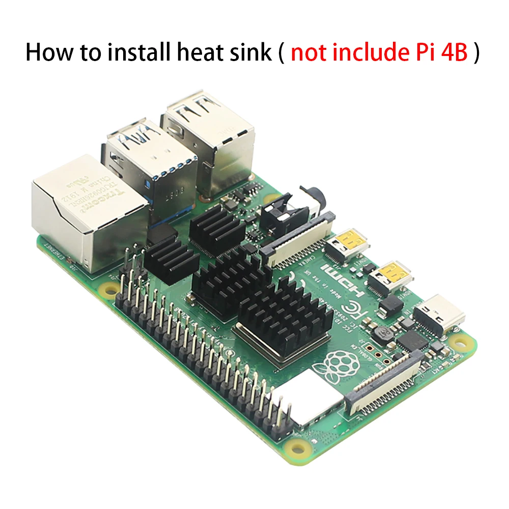 Акриловый чехол для Raspberry Pi 4 черный прозрачный корпус + охлаждающий вентилятор