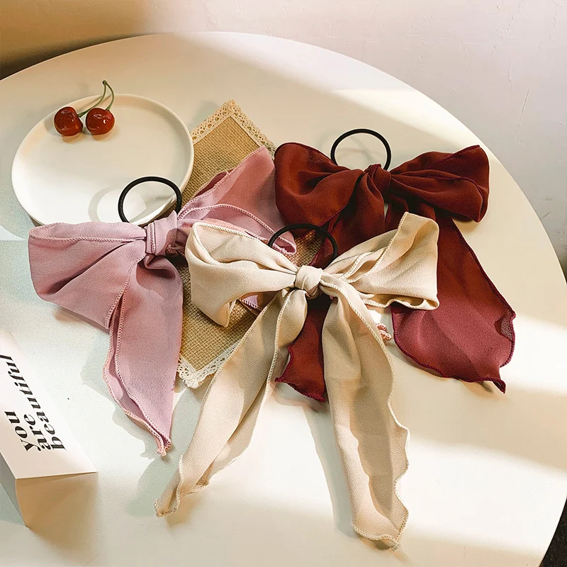 Японский красный большой бант повязка на голову из ленты и повязкой Ins Интернет