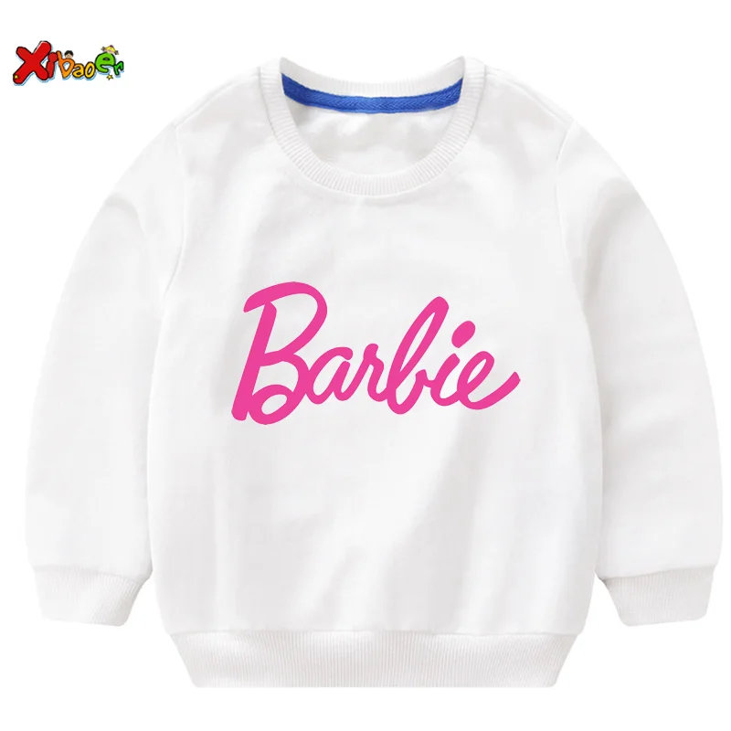 Sweatshirt white Футболка для девочек; хлопковая одежда для малышей Kawaii; милые топы с короткими рукавами; детские толстовки с капюшоном; Свитшот; teeTops; Модная одежда для малышей - Цвет: Sweatshirt white