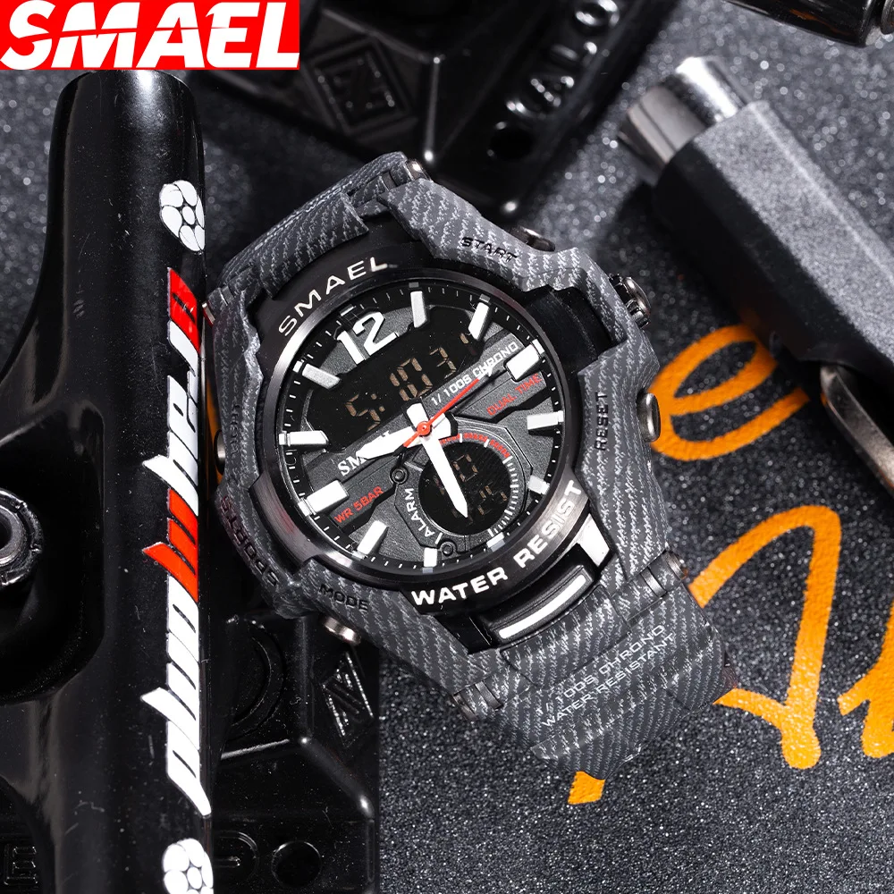 SMAEL Sports Men's Watches Top Brand Luxury Military Quartz Watch Men Waterproof Camouflage Male Clock Relogio Masculino 2022 | Наручные